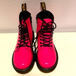 Like new girls pink Doc Marten boots